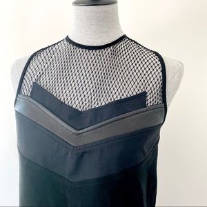 Rag & Bone Mesh Leather Top